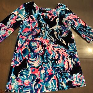 Lilly Pulitzer Olive Dress LUXE Velour